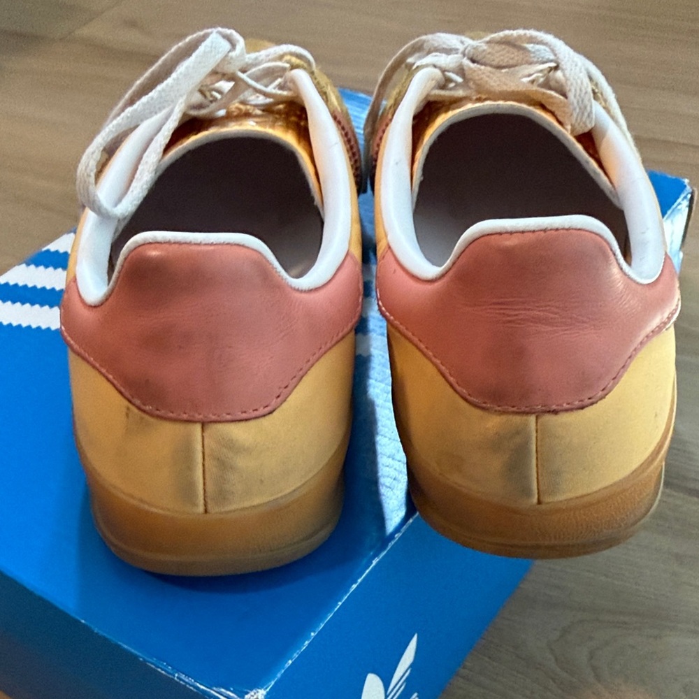 Adidas Yellow and Pink Casual Sneakers - Picture 8 of 9
